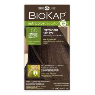 Biokap Tinte Nutricolor Delicato Rapid 5.0 Castaño Claro 135ml