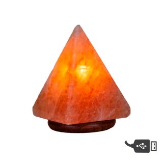 Uneeb Mini Lámpara De Sal En Forma De Pirámide Con Conexión Usb