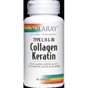 Solaray Collagen Keratin 60 Cápsulas