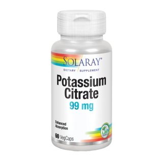 Solaray Potasio Citrato 99MG 60 Cápsulas