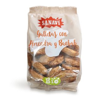 Sanaví Bio  Galletas De Almendra Y Baobab 250 g