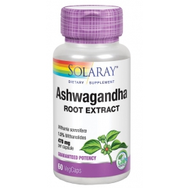 Solaray Ashwagandha 470mg 60 Cápsulas