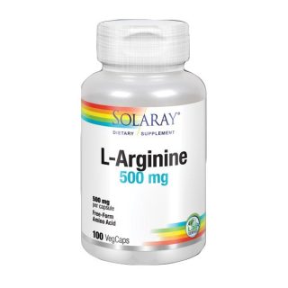 Solaray L-Arginina 500mg 100 Cápsulas
