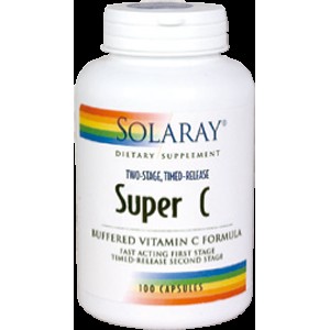 Solaray Super-C Buffered 100 Cápsulas