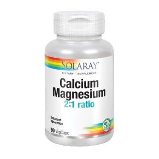 Solaray Calcium Magnesium 2:1 Ratio 90 Cápsulas