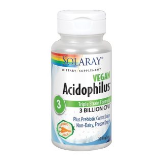 Solaray Acidophilus 3 Triple Strain Formula 30 Cápsulas