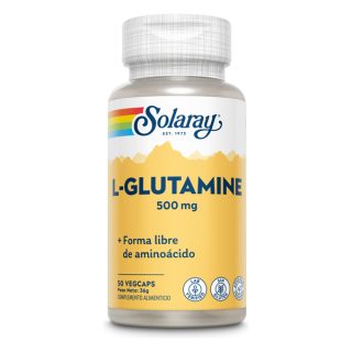 Solaray L-Glutamina 500mg 50 Cápsulas