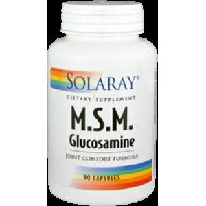 Solaray MSM Glucosamina 90 Cápsulas