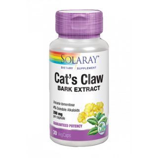 Solaray Uña De Gato 200mg 30 Cápsulas