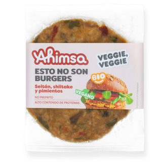 Ahimsa BioBurguer Vegetal de Setas y Pimientos 160 Gramos