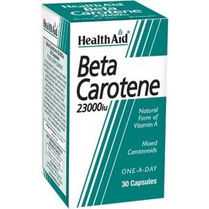 Health Aid Betacaroteno 23000Ui 30 Cápsulas