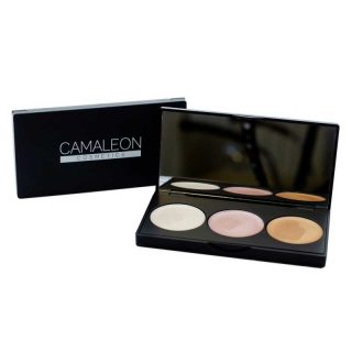 Camaleon Cosmetics Iluminador En Paleta De 3 Colores