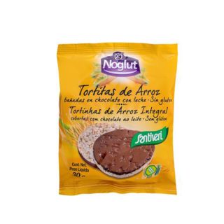 Santiveri Tortitas Arroz Bañadas Chocolate Leche Noglut 30 Gramos