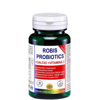 Robis Probióticos Calcio Y Vitamina C 30 Cápsulas