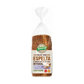 Biocop Pan de Molde Trigo Espelta Integral Semillas 400 Gramos