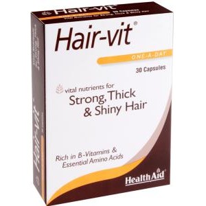 Health Aid Hair-Vit Cuidado Cabello 30 Cápsulas