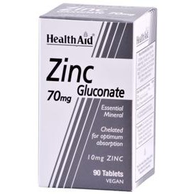 Health Aid Gluconato Zinc 70mg 90 Comprimidos