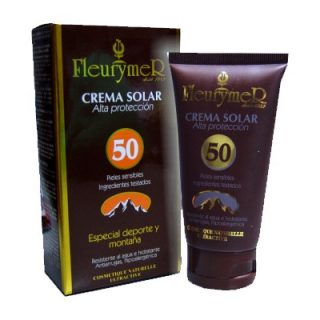 Fleurymer Crema Solar Facial SPF50 Especial deporte y Montaña 80ml