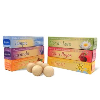 Aromers Bolas De Madera Perfumada Fragancia A Frutos Rojos