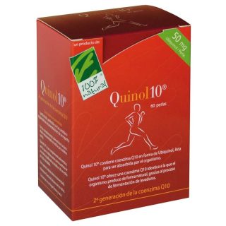100 % Natural Quinol-10 Ubiquinol 50mg 60 Perlas