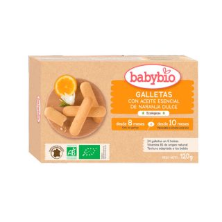 Babybio Galletas Con Aceite Esencial De Naranja Dulce 120 g