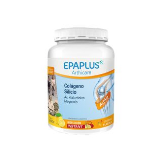 Epaplus Colageno con Silicio, Acido Hialuronico y Magnesio Sabor Limon 334 Gramos