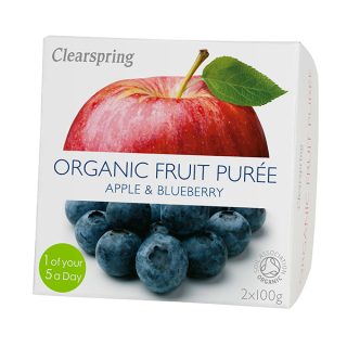 Clearspring Compota de Manzana y Arandanos 2 X100 Gramos