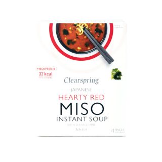Clearspring Sopa de Miso Picante con Algas Instantanea 4 Sobres