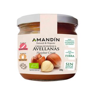 Amandin Crema de Avellanas Eco 330 Gramos