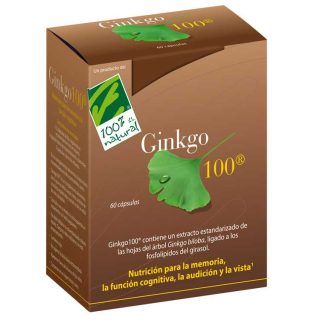 100 % Natural Ginkgo-100 60 Cápsulas