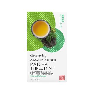 Clearspring Té Verde Matcha Japonés Con Menta 20 Filtros