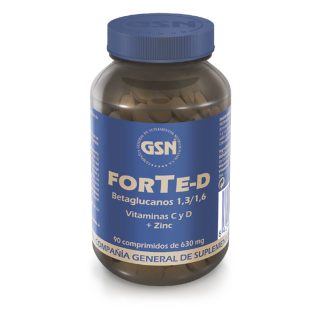 Gsn Forte-D Betaglucanos Vitaminas C Y D Zinc 90 Comprimidos