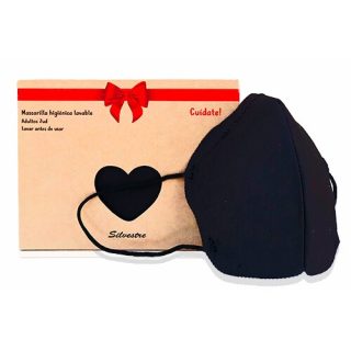 Silvestre Black Hygienic Reusable Face Mask  2 Units