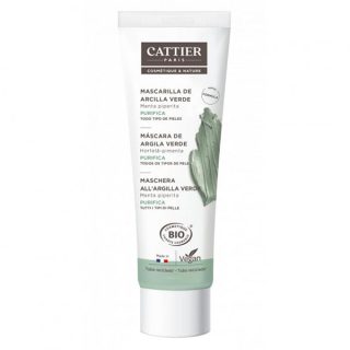 Cattier Mascarilla Facial Arcilla Verde y Menta 100ml