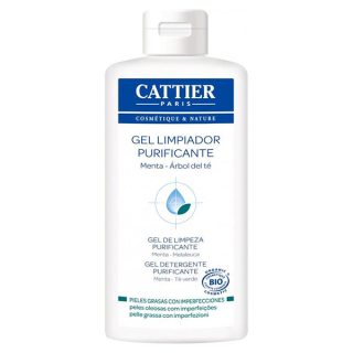 Cattier Gel Facial Limpiador Purificante Menta y Arbol del Te 200ml