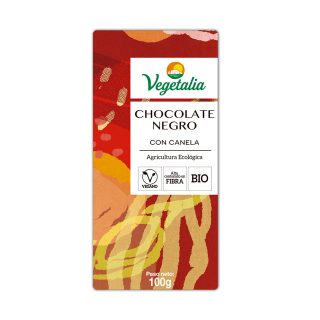 Vegetalia Chocolate Negro Con Canela Ecológico BIO 100 g