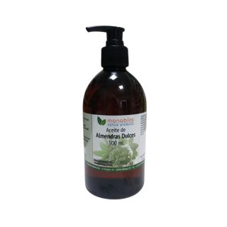 Manabios Aceite De Almendras Dulces Puro 100% Natural 500 ml