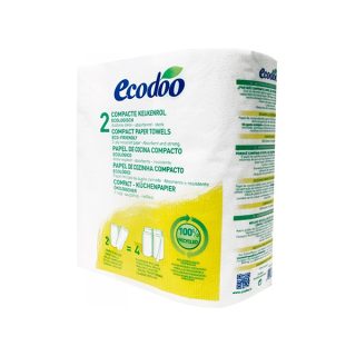 Ecodoo Papel Cocina Compacto Reciclado Eco 2 Unidades
