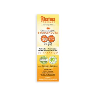 Rhatma Crema Facial Bronceadora Con Protección Solar Spf30 60 ml