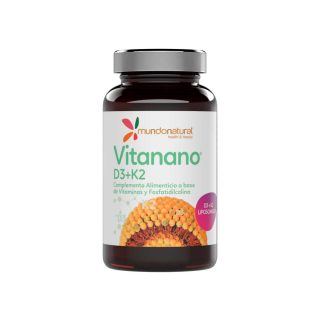Mundonatural Vitanano D3 + K2 Liposomado 30 Cápsulas