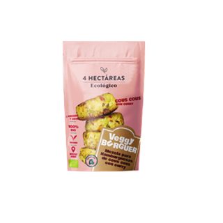 4 Hectareas Veggy Burguer Cous Cous con Curry Eco 140 Gramos