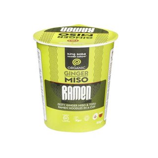 King Soba Vaso Sopa Ramen Miso Jengibre 85 Gramos