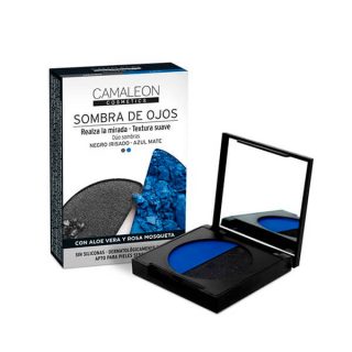 Camaleon Cosmetics Sombra De Ojos Duo Azul-Negro