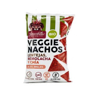 Anaconda Veggie Nachos Lentejas Remolacha y Chia 125 Gramos