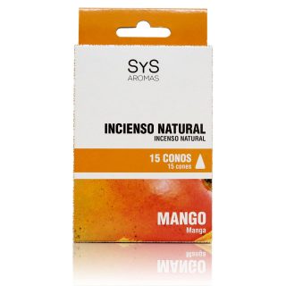 Incienso Natural Mango 15 Conos SYS Aromas