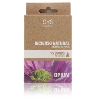 Incienso Natural Opium 15 Conos SYS Aromas