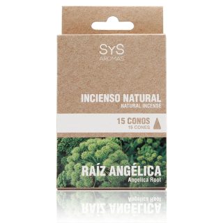 Incienso Natural Raíz Angélica 15 Conos SYS Aromas