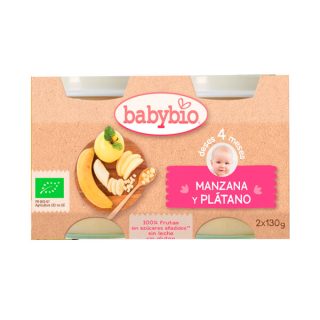 Babybio Potito De Manzana Y Plátano 130 g