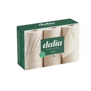 Dalia Papel WC Doble Capa Sin Blanquear Eco 6 Unidades