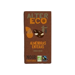 Altereco Chocolate Negro con Almendras Enteras 200 Gramos